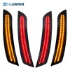 D-lumina 4X Smoked LED Side Marker Bumper Lights Amber Lamps