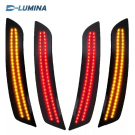 D-lumina 4X Smoked LED Side Marker Bumper Lights Amber Lamps for  Chevy Camaro 2016-2024