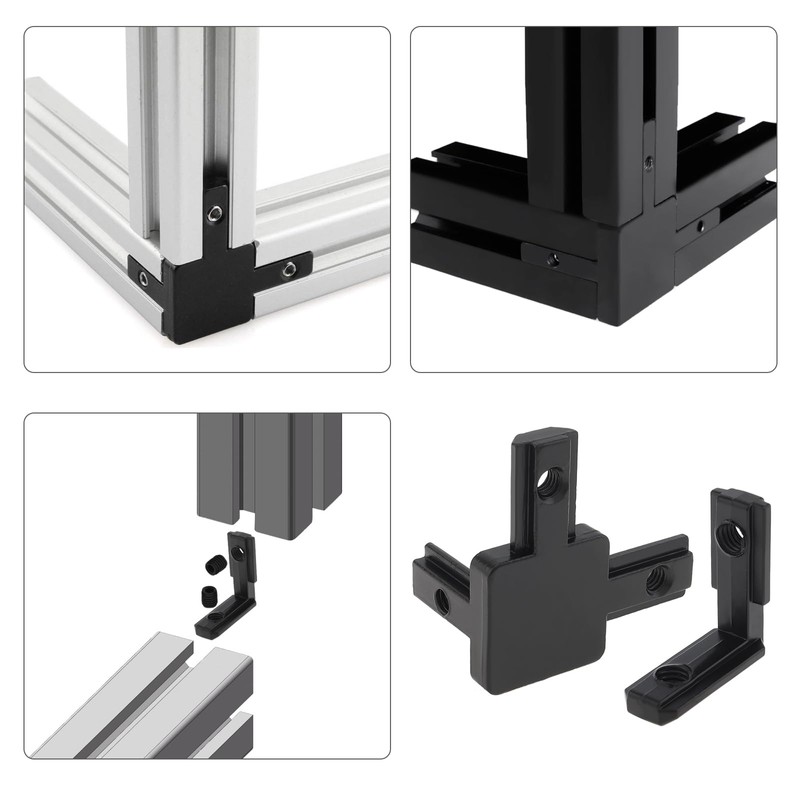 22Pcs 2020 Series Aluminum Extrusion Connectors, CLAHJQX Aluminum Extrusion T-Slot
