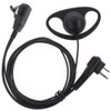 TENQ D Shape Earpiece Headset PTT for Motorola Two Way