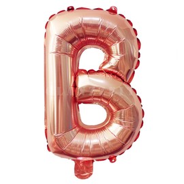 Glanzzeit® 16 Inch Rose Gold Balloons Letter A to Z Number 0 to 9 Foil Balloons for Baby Shower Wedding Birthday Party Prom Christmas Decor (Letter B)