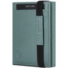 VON HEESEN slim wallet, Turquoise (Silver Pine), Without coin compartment