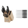 Sabatier Forged Triple Rivet Knife Block Set, 16-Piece, Black