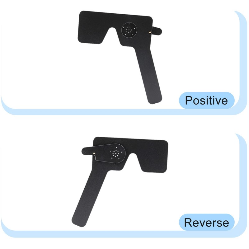 Smallterm Professional Ophthalmic Lorgnette 17 Pinhole Black Plastic Vision Test