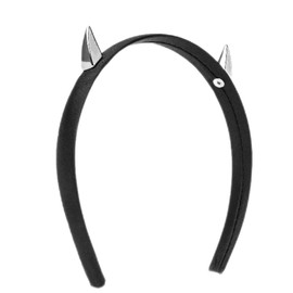 ATekatac Women Leather Headband Steampunk Spiked Headband Gothic Hairband (Sliver)