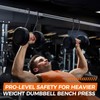 Dumbbell Spotter Hooks for bench press connecting and hanging dumbbells