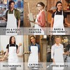Cabaubl 12 Pack Bib Apron,Unisex Bib Aprons,Plain Bib Aprons Bulk