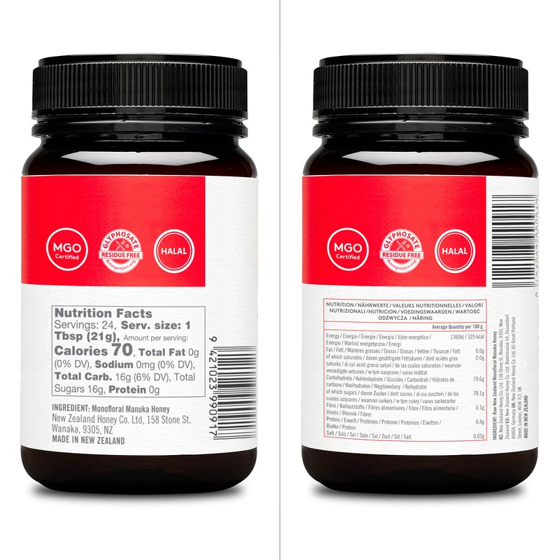 New Zealand Honey Co. Raw Manuka Honey UMF 15+ |