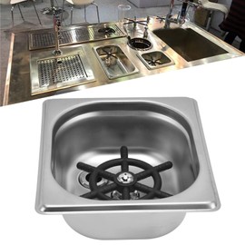 Glass Rinser, Automatic Glass Bottle Washer, High Pressure Cup Washer Cleaner, Stainless Steel Kitchen Sink Glass Washer Accessories for Household Kitchen Coffee Laboratory(Silver)