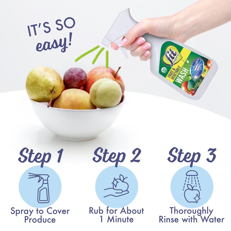 FIT Organic Fruit and Vegetable Wash Spray – USDA Certified