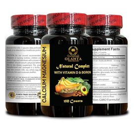 OLANTA TRADE SOLUTION Calcium Magnesium Vitamin D & Boron – Complete Mineral Blend for Everyday Nutrition - Energy & Immunity Support - High Absorption Mineral Blend - 1 Bottle 150 Capsules