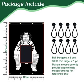 Vaolvpant Baseball Softball Backstop with Strike Zone Black Vinyl Batting Cage Backdrop and Net Saver Durable Facility Backstops for Pitching Outdoors 600D Pitcher Baseballs Backstop4X6FT