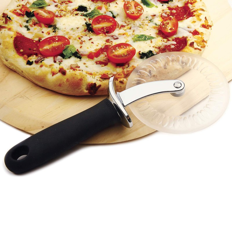 Norpro Grip-Ez Pizza Wheel W/Scallops, 9.75" x 4.25" x 1.25",