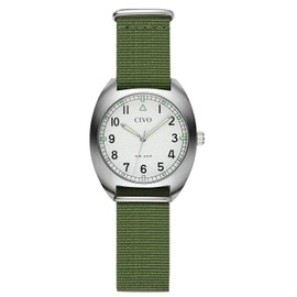 CIVO Watches Military Men's Sport Analogue Quartz Waterproof Outdoor Business Cool Modern, A-1 Green/Forest Green Pioneer, Strap.