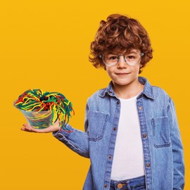 Fruidles Rainbow Licorice Laces, Rope String Licorice Candy Gummies, Soft, Chewy, Long Shoestring Candies (2 Pound)