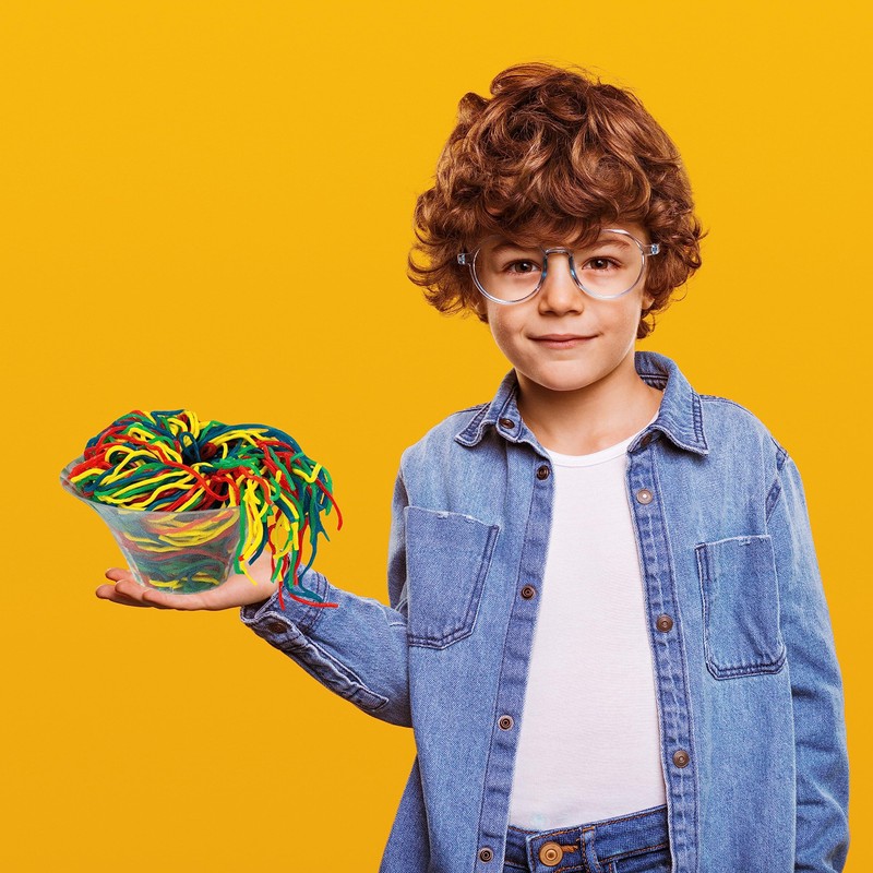 Fruidles Rainbow Licorice Laces, Rope String Licorice Candy Gummies, Soft,