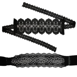 TFTSR Masquerade Masks for Women,Blindfolds Blind Folds for Party Games Adult Couples Play,Black White Lace Venetian Costume