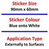 1 x Sticker Warning CCTV Doorbell in Operation Camera Recording