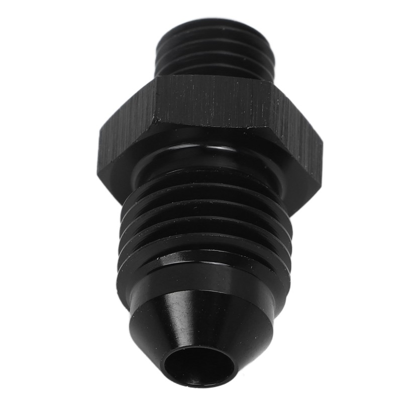 1 Pair AN4 to M8 Oil Cooler Fitting Adapter Black