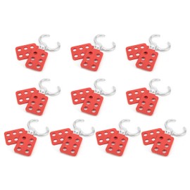 Gugxiom 10PCS Lock Out Tag Out Hasp, 6 Hole Design Padlock Hasp for Lockout Station, Safety Hasp Lock, Up to 6 Workers, for Industrial Chemical