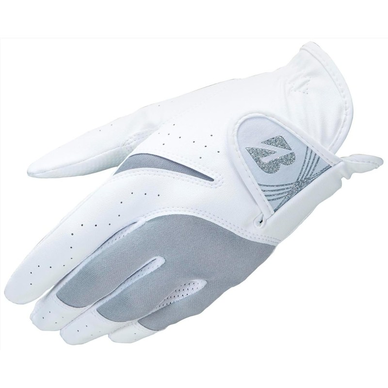 Bridgestone GL25L3WH21 Fit Lady's Golf Gloves, White, Left Hand, 8.3
