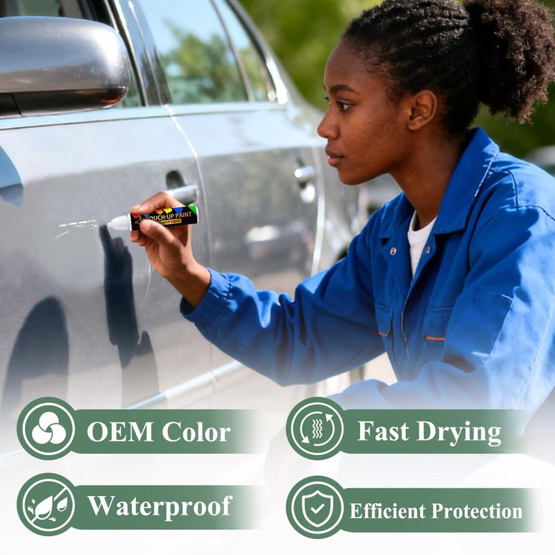 Thunder Grey Metallic(728) Touch Up Paint Pen Compatible with Volvo