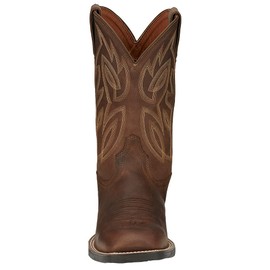 Justin Men's Canter 11" Square Toe Western Boot, Dusky Brown Cowhide - 9 EE