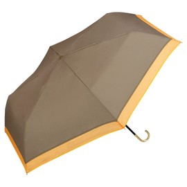 Wpc. 801-16536-102 Parasol Folding Umbrella, Light Shielding Organza Bi-Color, Mini Black, 100% Light Shielding Rate, 100% UV Protection, UPF50+, Rain or Shine, 21.7 inches (55 cm), Women's, Feminine,