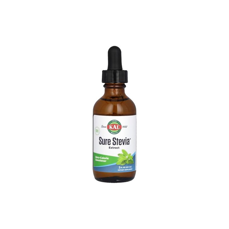 KAL Sure Stevia Liquid Extract 2 oz | Best-Tasting, Zero