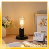 Tuanse 2 Pcs Polished Metal Desktop Lamp Base E26 E27