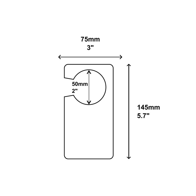 Lunch Break Door Hanger - Be Back Soon Sign (Silver)