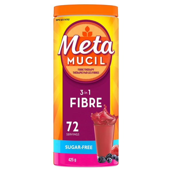 Metamucil Metamucil, Daily Psyllium Husk Powder Supplement, Sugar-Free, 4-in-1 Fibre