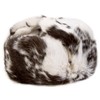 Winter Hat Russian Rabbit Fur Ushanka White & Black-62 Eagle