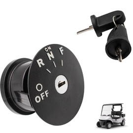 Panglong Starter Ignition Key Switch, EZGO RXV Starter Ignition Switch with 2 Keys, Suitable for 48V 2008-Up EZGO RXV Electric Golf Cart, Replace OEM#605637