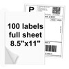 NefLaca 100 Full Sheets Sticker Paper for Laser & Ink