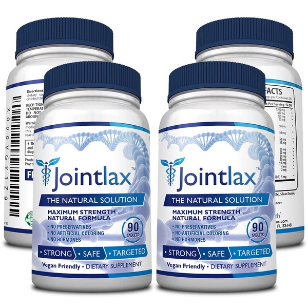 Jointlax Consumer Health Ultimate Joint Support - Improve Mobility - Glucosamine, Chondroitin, Turmeric, BioPerine- High Absorption - 360 Tablets - Vegan