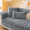 Topchances Plush Sofa Throw Pillow Cover - 1PC Solid Soft