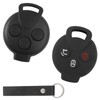 3-Button Key Case with Car Key Case Compatible with Smart