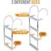 Anchor-Man Folding 3 Step Ladder for Fishing, Heavy-Duty Aluminum Pontoon
