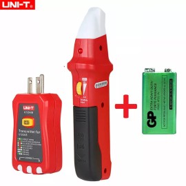 Unit UNI-T UT25A AC Circuit Breaker Finder Sensor GFCI Outlet Socket Tester + Battery
