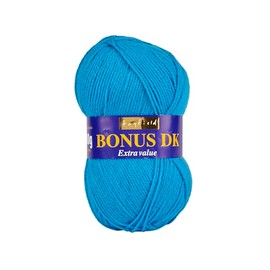 Hayfield Bonus DK Double Knitting Yarn, Neon Blue (553), 100g by Sirdar
