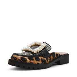 Betsey Women's Grayce Loafer, Leopard Multi, 6