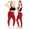 Women's Cotton Full Length Leggings Red Medium