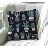 Swono Cactus Cotton Linen Square Throw Waist Pillow Case Decorative