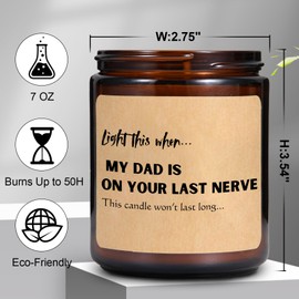 Mother's Day Gifts for Mom from Daughter Son, Lavender Scented Candle for Mom Funny Birthday, Thanksgiving Presents for Mum, Mother-in-Law, Stepmother, Adoptive Mother Present Ideas, Wedding Gifts