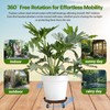 Plant Saucer 16" Rolling Plant Caddy Rolling Plant Stand with