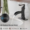 BWE Waterfall Bathroom Faucet Oil Rubbed Bronze Single-Handle One Hole