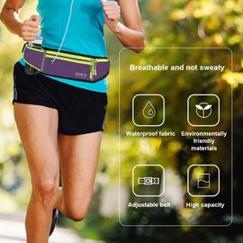 Bauchtasche Gürteltasche für Trinkflasche Wasserdichtes Laufgürtel Verstellbar Hüfttasche mit Kopfhöreranschluss für Laufen Radfahren Camping Klettern Reisen Wandern Joggen Hundetraining