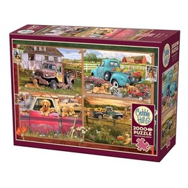 Cobble Hill 2000 Piece Puzzle - It's a Dog's Life - Sample Poster Included