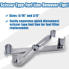 25PCS Fuel Line Disconnect Tool Set & Master Quick Disconnect Tool Kit for AC Fuel Line Transmission Oil Cooler Line Disconnects Compatible with Most Ford Chevy GM Models Blue